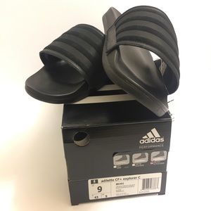 Adidas slides size 9 Black